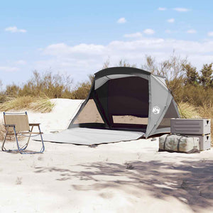 Vidaxl strandtent 2-persoons waterdicht grijs