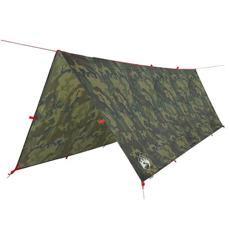 Load image into Gallery viewer, Vidaxl kampeerluifel waterdicht 406x306 cm camouflage
