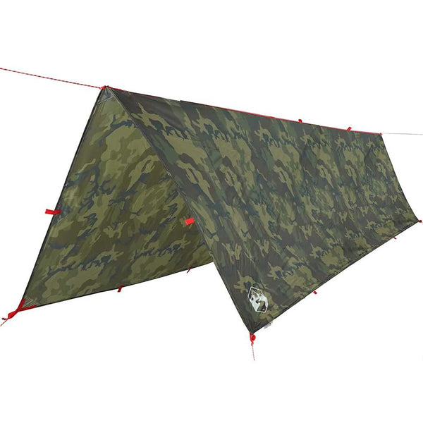 VidaXL Kampeerluifel waterdicht 506x306 cm camouflage