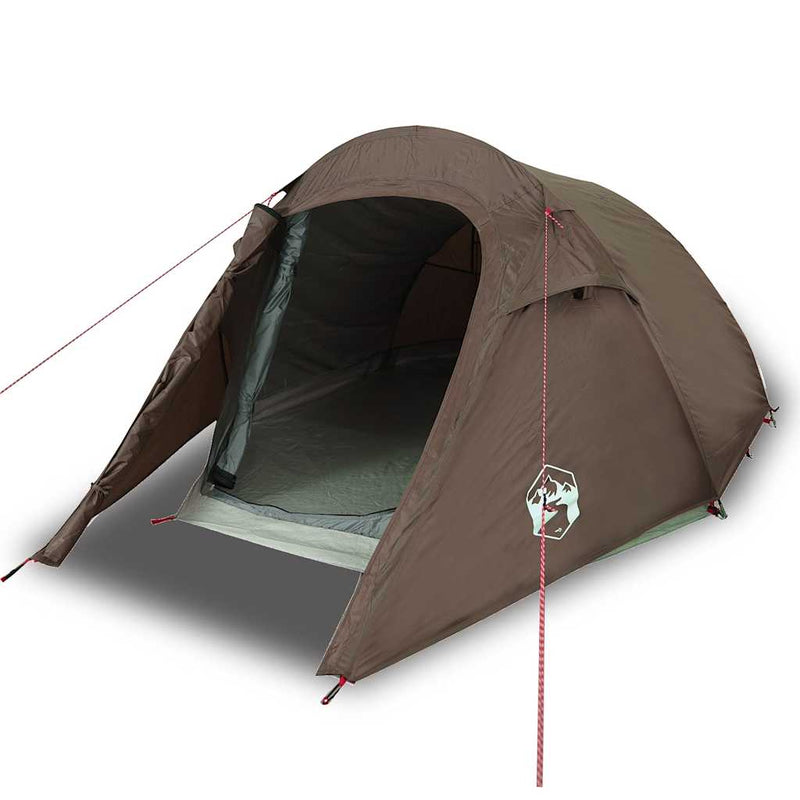 Load image into Gallery viewer, Vidaxl tunneltent 3-persoons waterdicht bruin
