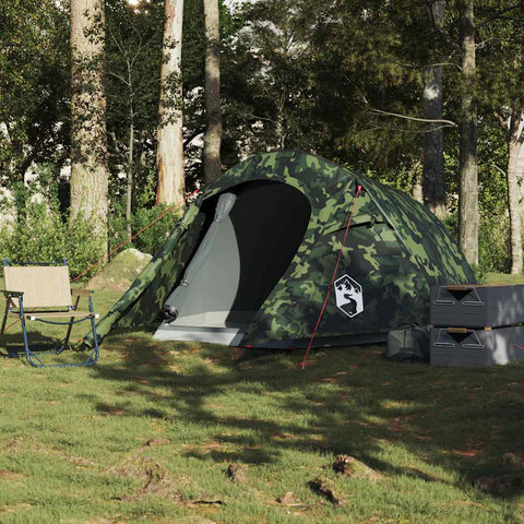 VidaXL Tunneltent 3-persoons waterdicht camouflage