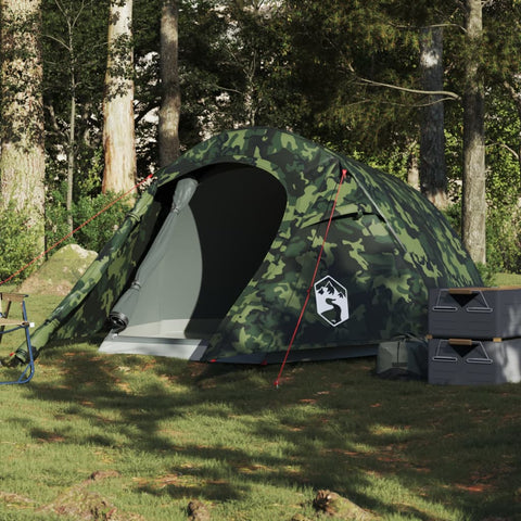 VidaXL Tunneltent 3-persoons waterdicht camouflage