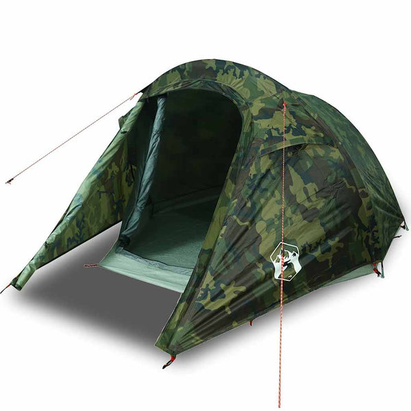 VidaXL Tunneltent 2-persoons waterdicht camouflage