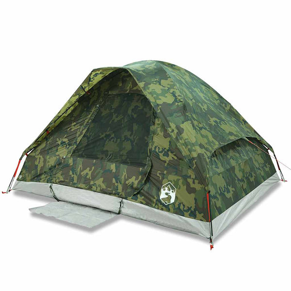 VidaXL Koepeltent 4-persoons waterdicht camouflage