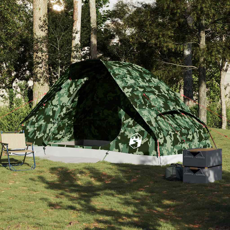 Load image into Gallery viewer, Vidaxl koepeltent 6-persoons waterdicht camouflage
