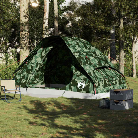 VidaXL Koepeltent 6-persoons waterdicht camouflage