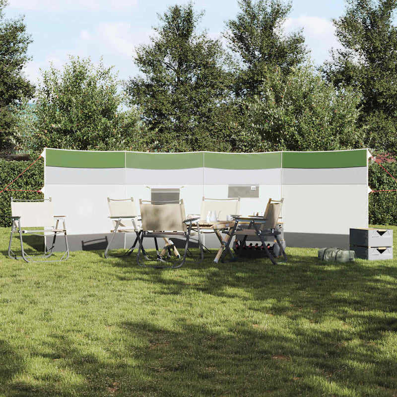 Chargez l'image dans la visionneuse de la galerie, Vidaxl windscherm camping waterdicht 510x153 cm groen
