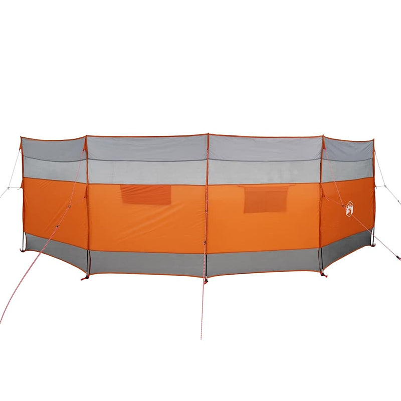 Afbeelding laden in galerijviewer, Vidaxl windscherm camping waterdicht 510x153 cm grijs en oranje
