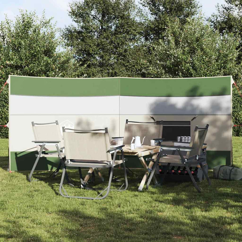 Chargez l'image dans la visionneuse de la galerie, Vidaxl windscherm camping waterdicht 340x130 cm groen
