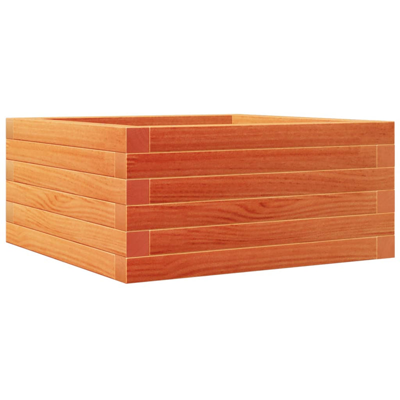 Load image into Gallery viewer, Vidaxl plantenbak 50x50x23 cm massief grenenhout wasbruin
