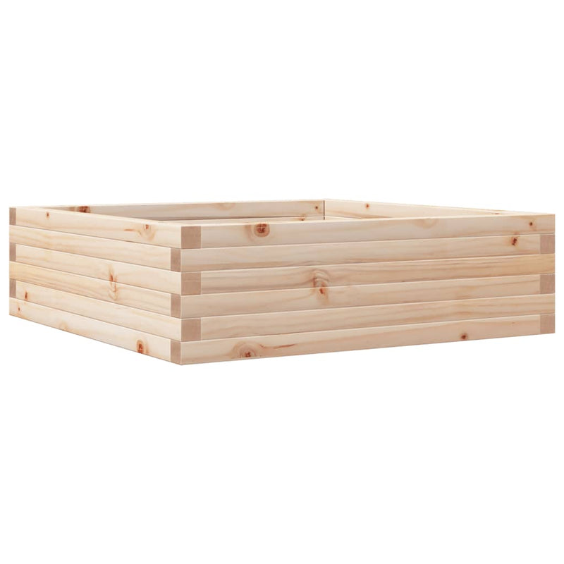 Afbeelding laden in galerijviewer, Vidaxl plantenbak 80x80x23 cm massief grenenhout
