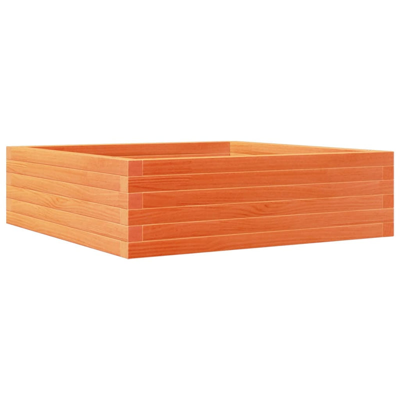Load image into Gallery viewer, Vidaxl plantenbak 80x80x23 cm massief grenenhout wasbruin
