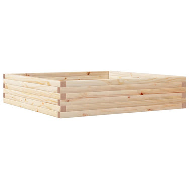 Vidaxl plantenbak 100x100x23 cm massief grenenhout