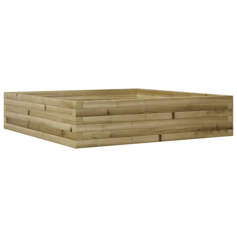 Load image into Gallery viewer, Vidaxl plantenbak 100x100x23 cm geïmpregneerd grenenhout
