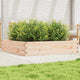 Vidaxl plantenbak 110x110x23 cm massief grenenhout