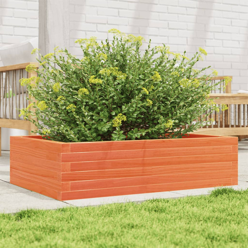 Load image into Gallery viewer, Vidaxl plantenbak 90x60x23 cm massief grenenhout wasbruin
