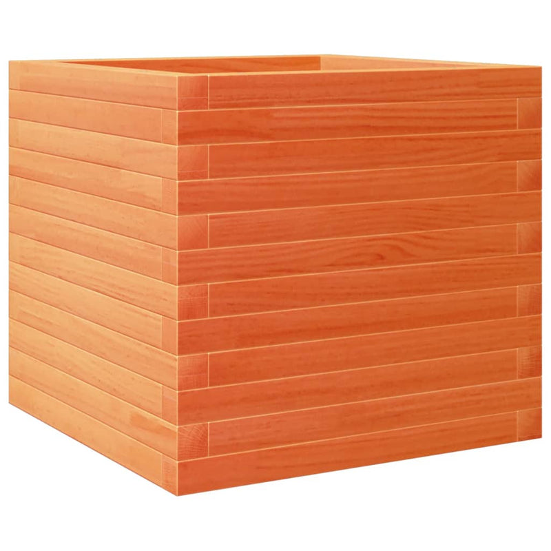 Load image into Gallery viewer, Vidaxl plantenbak 50x50x45,5 cm massief grenenhout wasbruin
