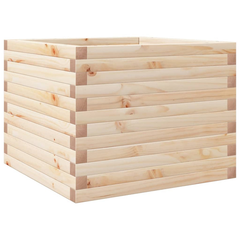 Afbeelding laden in galerijviewer, Vidaxl plantenbak 60x60x45,5 cm massief grenenhout
