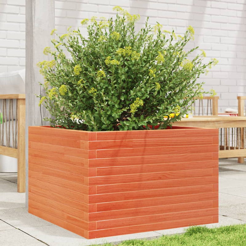 Load image into Gallery viewer, Vidaxl plantenbak 70x70x45,5 cm massief grenenhout wasbruin
