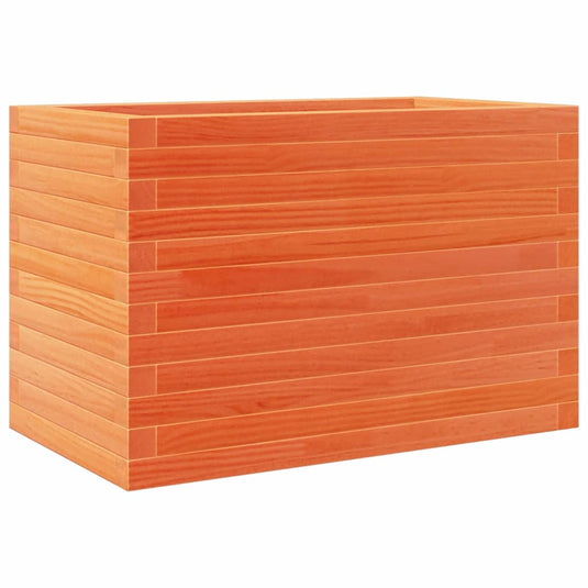 Vidaxl plantenbak 70x40x45,5 cm massief grenenhout wasbruin