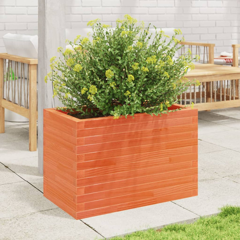 Load image into Gallery viewer, Vidaxl plantenbak 70x40x45,5 cm massief grenenhout wasbruin
