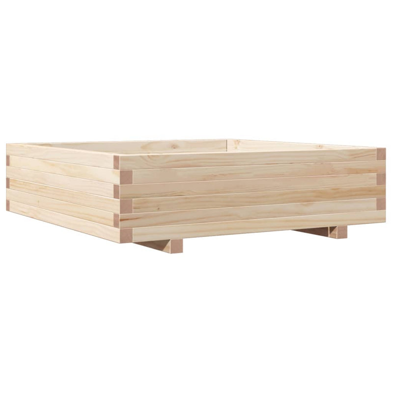 Load image into Gallery viewer, Vidaxl plantenbak 90x90x26,5 cm massief grenenhout
