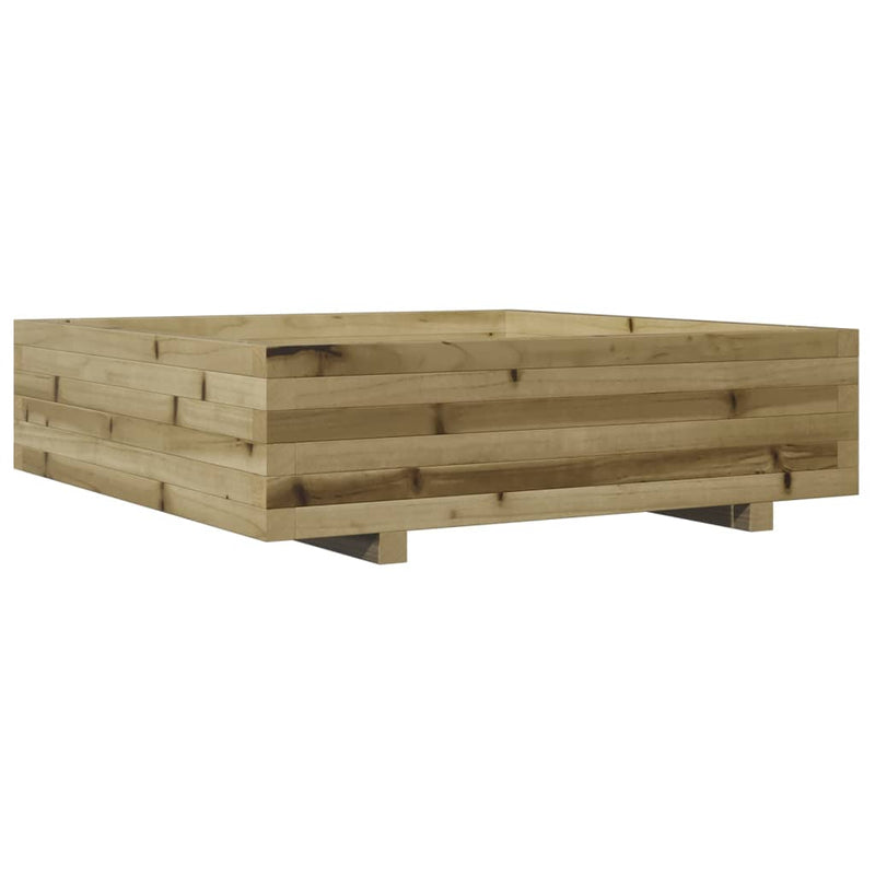 Afbeelding laden in galerijviewer, Vidaxl plantenbak 90x90x26,5 cm geïmpregneerd grenenhout
