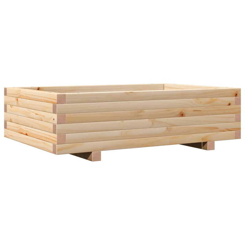 Load image into Gallery viewer, Vidaxl plantenbak 90x60x26,5 cm massief grenenhout
