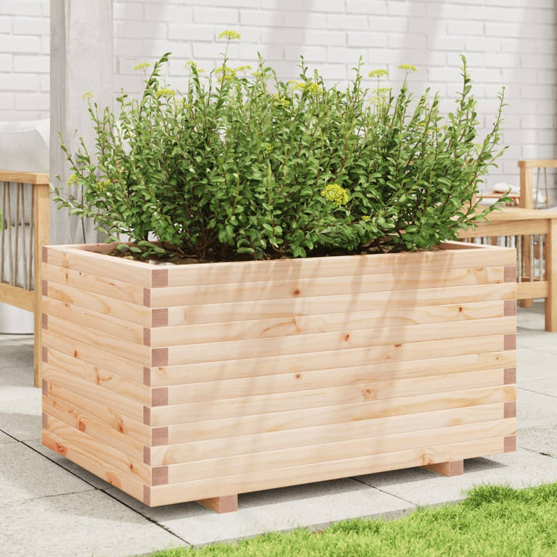 Load image into Gallery viewer, VidaXL Plantenbak 90x60x49,5 cm massief grenenhout
