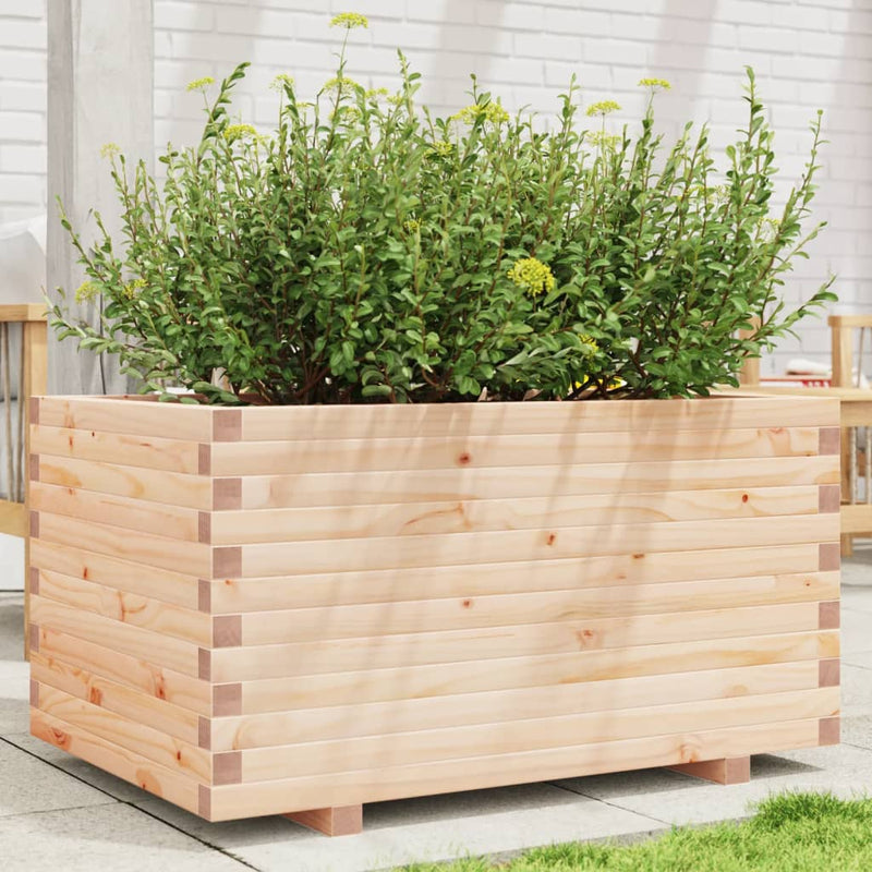 Load image into Gallery viewer, VidaXL Plantenbak 90x60x49,5 cm massief grenenhout
