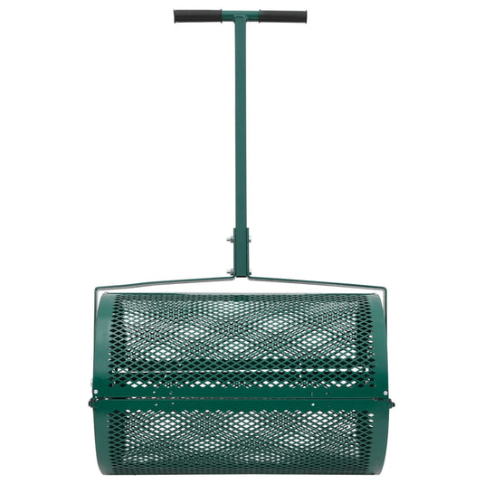 Vidaxl compoststrooier 75l ø40x60 cm staal groen