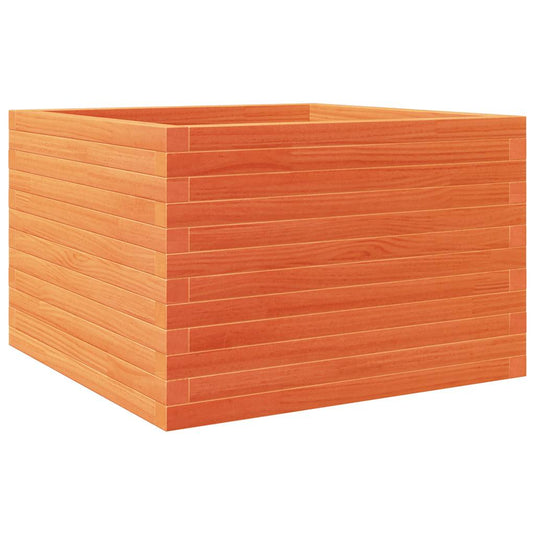 Vidaxl plantenbak 70x70x46 cm massief grenenhout wasbruin