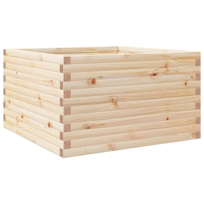 Afbeelding laden in galerijviewer, Vidaxl plantenbak 80x80x46 cm massief grenenhout
