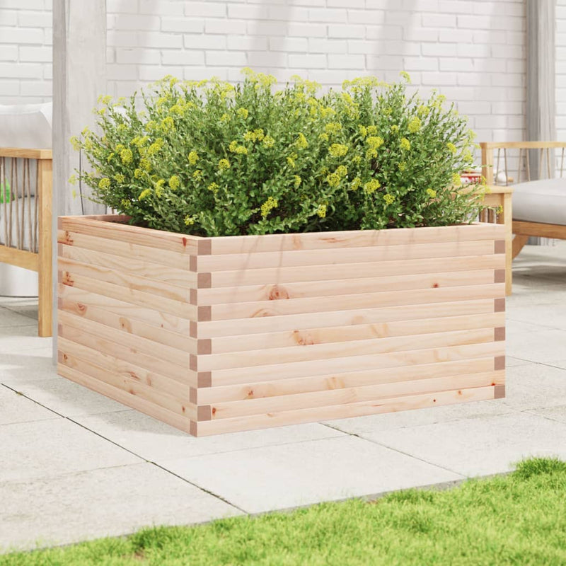 Load image into Gallery viewer, VidaXL Plantenbak 90x90x46 cm massief grenenhout
