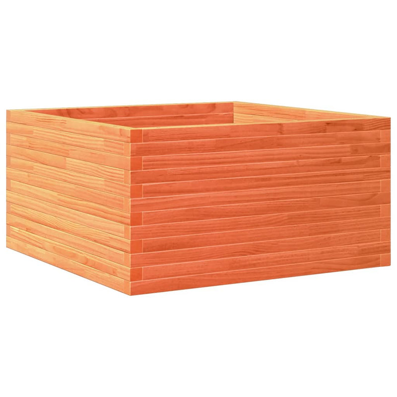 Load image into Gallery viewer, VidaXL Plantenbak 90x90x46 cm massief grenenhout wasbruin
