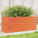 Vidaxl plantenbak 110x40x46 cm massief grenenhout wasbruin