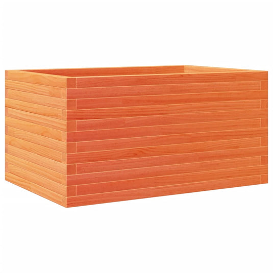 Vidaxl plantenbak 90x60x46 cm massief grenenhout wasbruin
