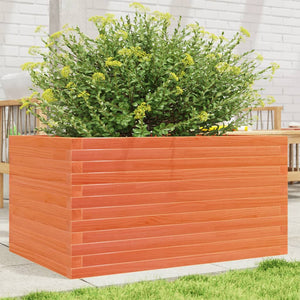 Vidaxl plantenbak 90x60x46 cm massief grenenhout wasbruin