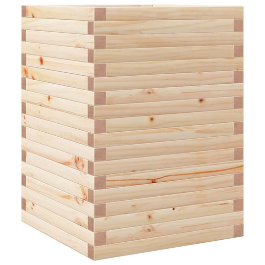 Vidaxl plantenbak 50x50x68,5 cm massief grenenhout