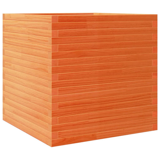 VidaXL Plantenbak 70x70x68,5 cm massief grenenhout wasbruin