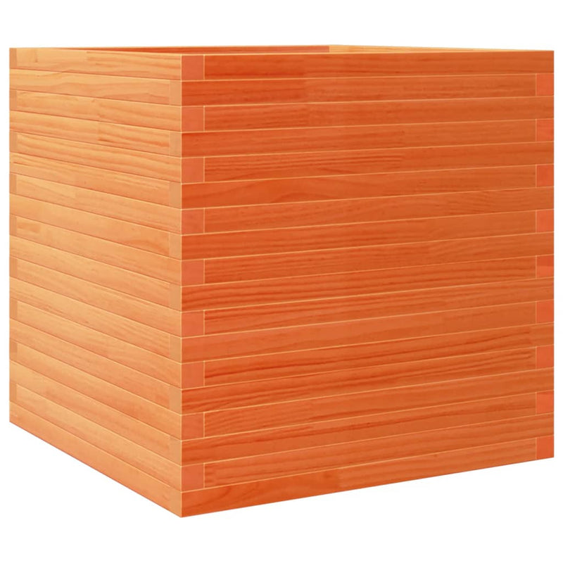 Load image into Gallery viewer, VidaXL Plantenbak 70x70x68,5 cm massief grenenhout wasbruin
