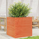 VidaXL Plantenbak 70x70x68,5 cm massief grenenhout wasbruin
