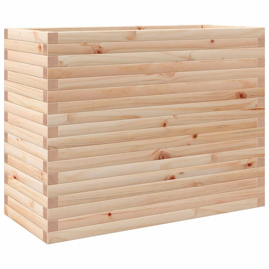 VidaXL Plantenbak 90x40x68,5 cm massief grenenhout