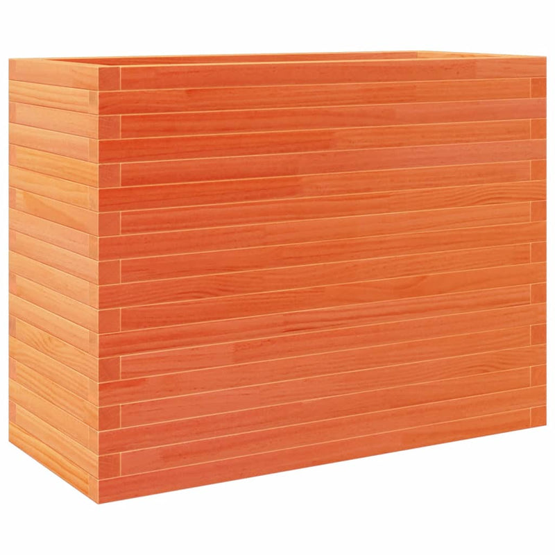Load image into Gallery viewer, VidaXL Plantenbak 90x40x68,5 cm massief grenenhout wasbruin
