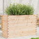 VidaXL Plantenbak 110x40x68,5 cm massief grenenhout