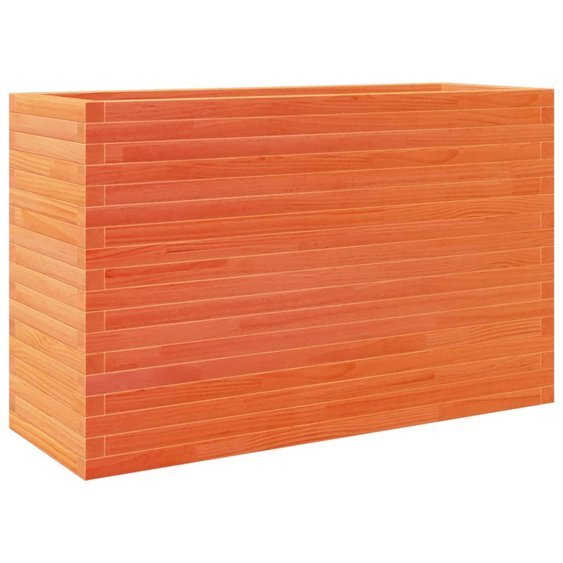 Load image into Gallery viewer, VidaXL Plantenbak 110x40x68,5 cm massief grenenhout wasbruin
