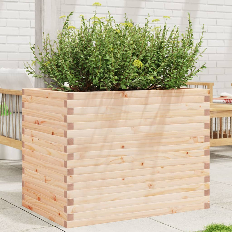 Load image into Gallery viewer, VidaXL Plantenbak 90x60x68,5 cm massief grenenhout
