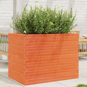 VidaXL Plantenbak 90x60x68,5 cm massief grenenhout wasbruin