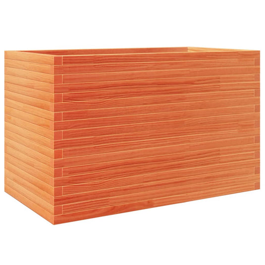 VidaXL Plantenbak 110x60x68,5 cm massief grenenhout wasbruin