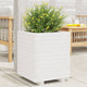 Vidaxl plantenbak 40x40x49,5 cm massief grenenhout wit